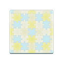 Animal Crossing Pastel Puzzle Flooring Image