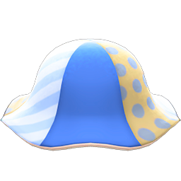 Animal Crossing Patchwork Tulip Hat|Blue Image