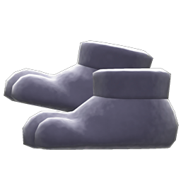 Animal Crossing Paw Slippers|Black Image