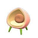 Animal Crossing Peach Chair|White peach Image