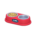 Pet Food Bowl Red