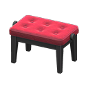 Piano Bench Red
