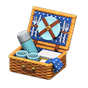 Animal Crossing Picnic Basket|Blue Image