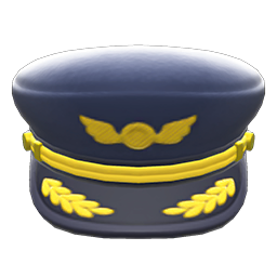 Animal Crossing Pilot's Hat|Black Image