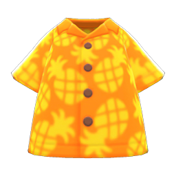 Pineapple Aloha Shirt Orange