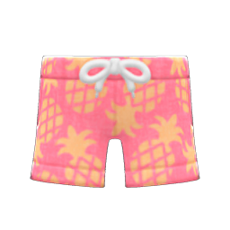Pineapple Aloha Shorts Pink