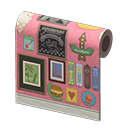 Animal Crossing Pink Diner Wall Image