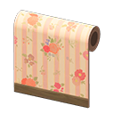   Pink Flower-Print Wall