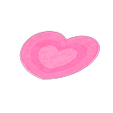 Animal Crossing Pink Heart Rug Image