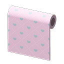 Animal Crossing Pink Heart-pattern Wall Image