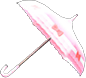 Pink Shiny-Bows Parasol