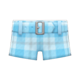 Plaid Shorts Light blue