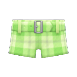 Plaid Shorts Light green