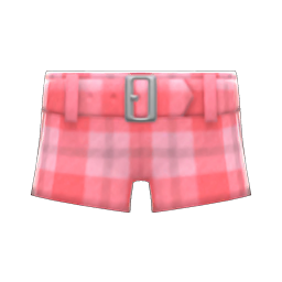 Plaid Shorts Red