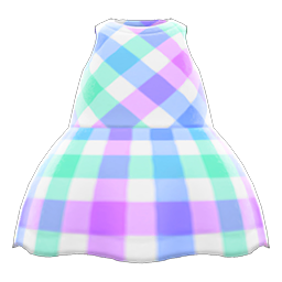 Animal Crossing Plaid-print Dress|Dreamy plaid Image