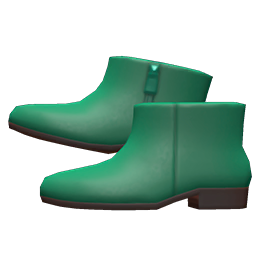 Pleather Ankle Booties Green