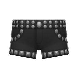 Animal Crossing Pleather Shorts|Black Image