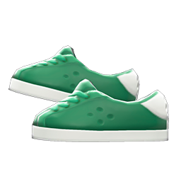 Pleather Sneakers Green