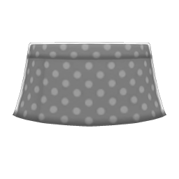 Polka-dot Mini Skirt Gray