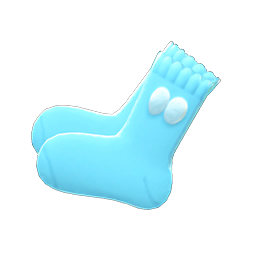 Animal Crossing Pom-pom Socks|Blue Image