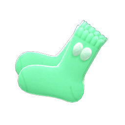 Pom-pom Socks Green