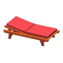 Poolside Bed Brown / Red