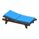 Poolside Bed Dark brown / Blue