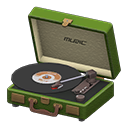 Portable Record Player Green