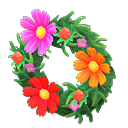 Animal Crossing Pretty Cosmos Wreath Image