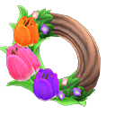 Animal Crossing Pretty Tulip Wreath Image