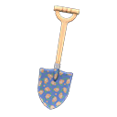 Printed-design Shovel Blue