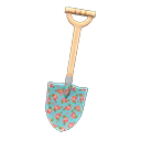 Printed-design Shovel Light blue