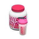 Protein Shaker Bottle Strawberry flavored