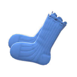 Animal Crossing Puckered Socks|Blue Image