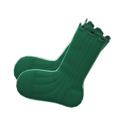Puckered Socks Green
