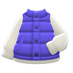 Animal Crossing Puffy Vest|Blue Image