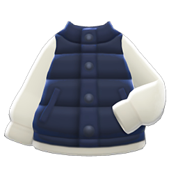 Puffy Vest Navy blue