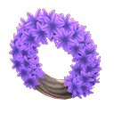 Animal Crossing Purple Hyacinth Wreath Image