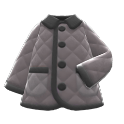 Animal Crossing Quilted Down Jacket|Gray Image