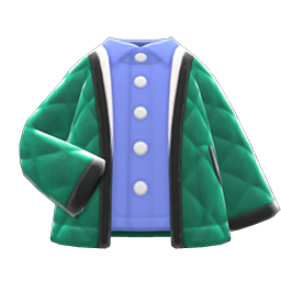 Quilted Jacket Green