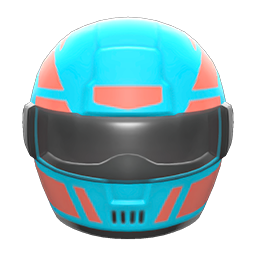 Racing Helmet Light blue