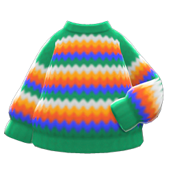 Rainbow Sweater Green