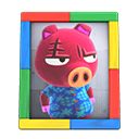 Animal Crossing Rasher's Photo|Colorful Image