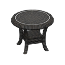 Animal Crossing Rattan End Table|Black Image