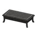 Animal Crossing Rattan Low Table|Black Image