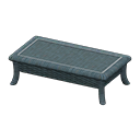 Rattan Low Table Gray