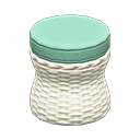 Rattan Stool White