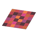 Animal Crossing Red Blocks Rug Image