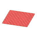 Animal Crossing Red Dotted Rug Image