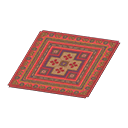 Animal Crossing Red Kilim-style Carpet Image